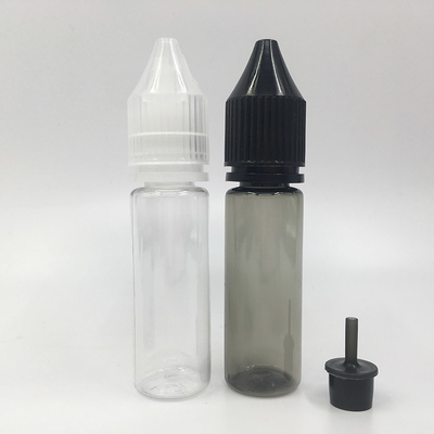 Transparent Childproof Screw Cap  E liquid bottle with Custom Logo Printing