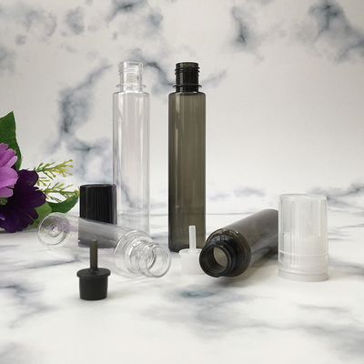 Clear Round PET E Liquid Bottle with Screw Cap in Custom Printing Colors