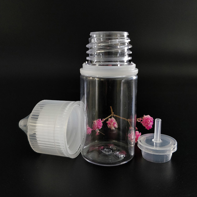 Childproof PET Plastic E Liquid Bottle Square for Accurate E Juice Mixing