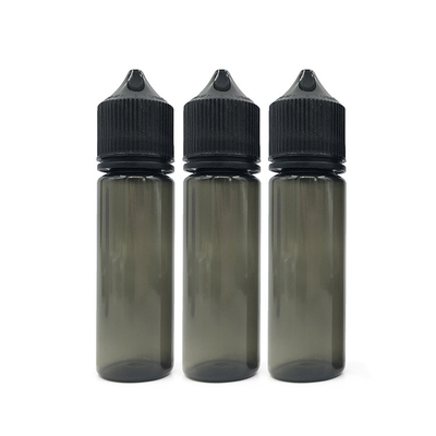 Capacity PET Custom Printed  E liquid bottles Round Childproof