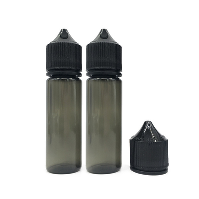 Capacity PET Custom Printed  E liquid bottles Round Childproof