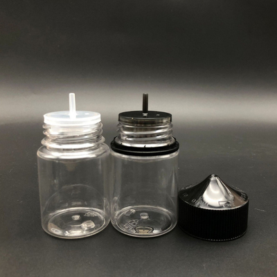 80ml Clear Childproof liquid dropper bottles with Custom Logo