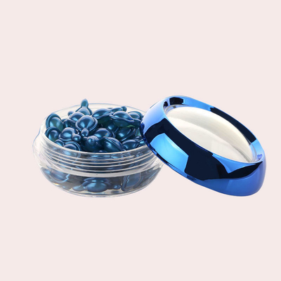 Transparent Round Cosmetic Container 30ml PP Jar with Customized Surface Design