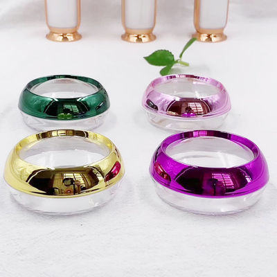 Transparent Round Cosmetic Container 30ml PP Jar with Customized Surface Design