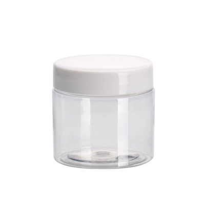 Clear Plastic Cosmetic Jars with Customizable Printing for Cream Makeup Storage