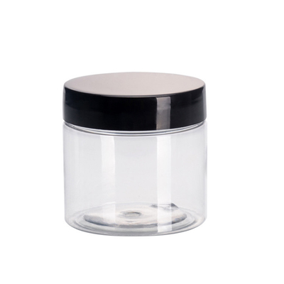 Clear Plastic Cosmetic Jars with Customizable Printing for Cream Makeup Storage