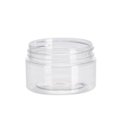 Clear Plastic Cosmetic Jars with Customizable Printing for Cream Makeup Storage