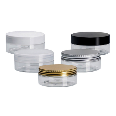 Customized Print Plastic Cosmetic Jar with Smooth Surface and Pressure Sensitive or Aluminum Foil Gasket