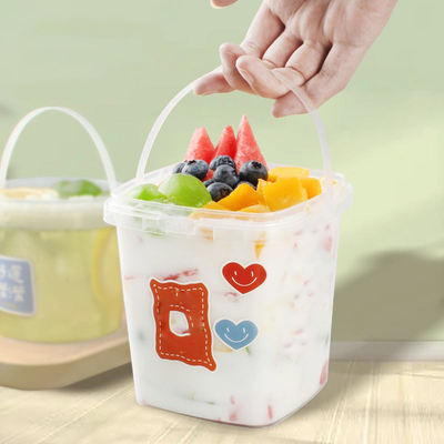 Stylish Insulated Milk Tea Bottles With Screw on Lid Square / Round Design