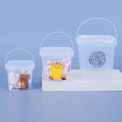 Leak Proof Clear Plastic Milk Tea Jugs with Screw On Lids