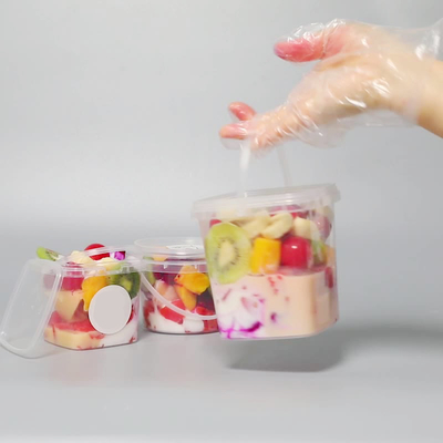 0.5kg Clear Plastic Leak Proof Milk Tea Water Bottles