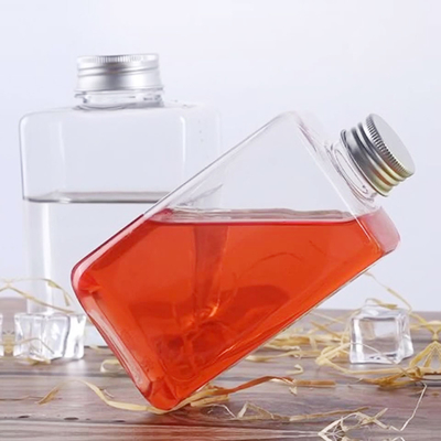Square Round Milk Tea Jugs with Leak Proof Screw On Lid