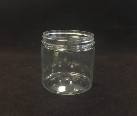Clear Plastic Cosmetic Jars with Aluminum Lids for Cream Storage