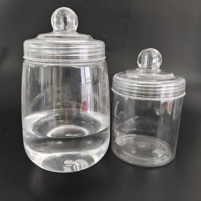Clear Plastic Jars with Customizable Logo