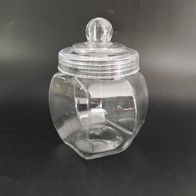 Clear Plastic Jars with Customizable Logo