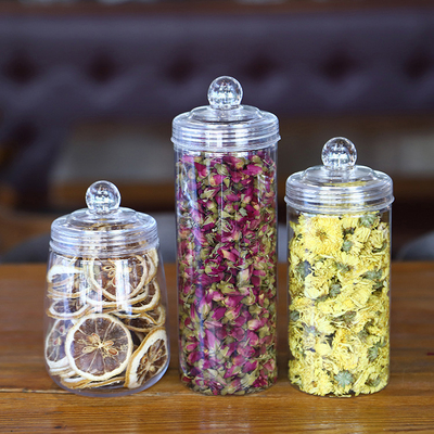 Customized Plastic Jars with Lids for Food Storage