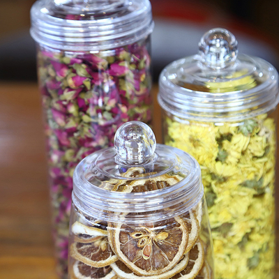 Customized Plastic Jars with Lids for Food Storage