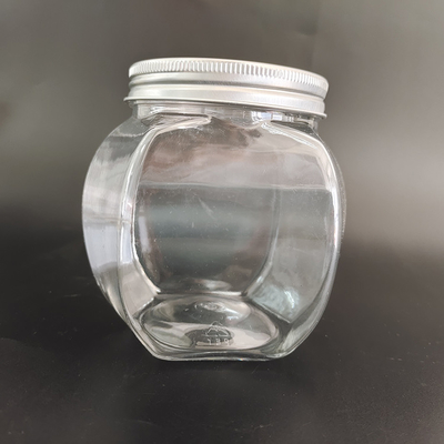 8oz Durable Plastic Jars with Aluminum Foil and Custom Label for Food Storage