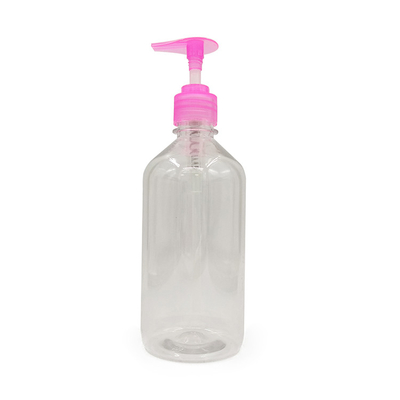 Round Cylinder Shaped PET Lotion Bottle With Screw Pumping Cap And 24/410 Neck Finish