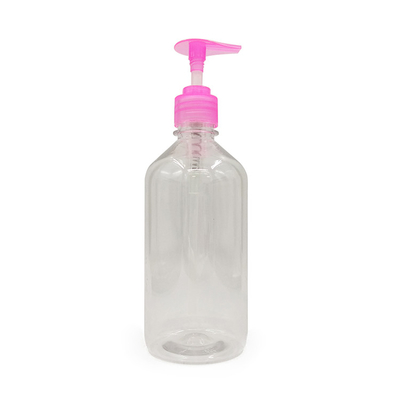 Round Cylinder Shaped PET Lotion Bottle With Screw Pumping Cap And 24/410 Neck Finish