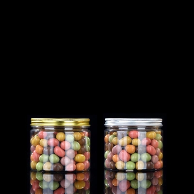 Customizable Transparent PET Plastic Containers Jars with Lids