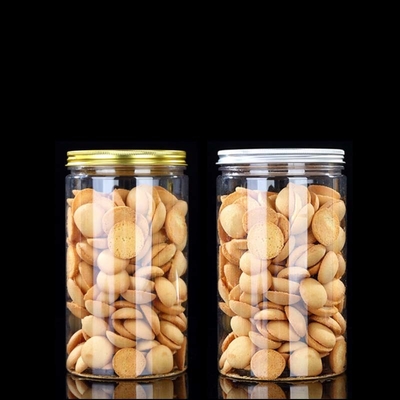 Customizable Transparent PET Plastic Containers Jars with Lids