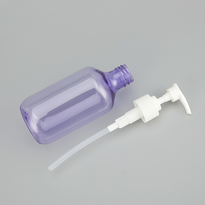 24mm Caliber Round PET Pump Bottle with Screen Printing/Hot Stamping in Pink