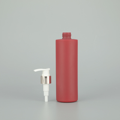 Pink/Customizable 47mm Round Screw Cap Silk screening Printing PET Pump Bottle For Cosmetics