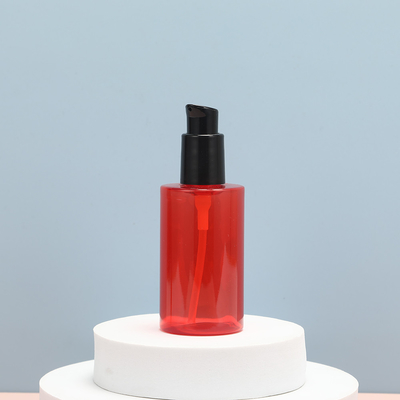 47mm Diameter Lightweight PET Plastic Cosmetic Bottle With Superior Silk Screen Printing