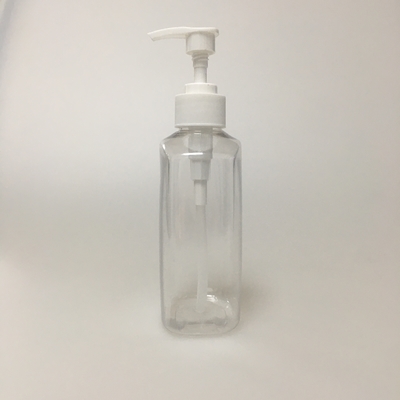 PET Pump Bottle With Pink Cap For Recyclable Skin Care