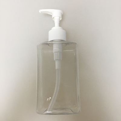 PET Pump Bottle With Pink Cap For Recyclable Skin Care