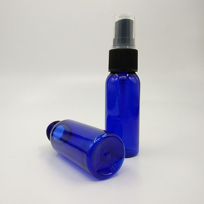 47mm Round PET Bottle With Pump Dispenser Screw Cap For Cosmetics Liquids