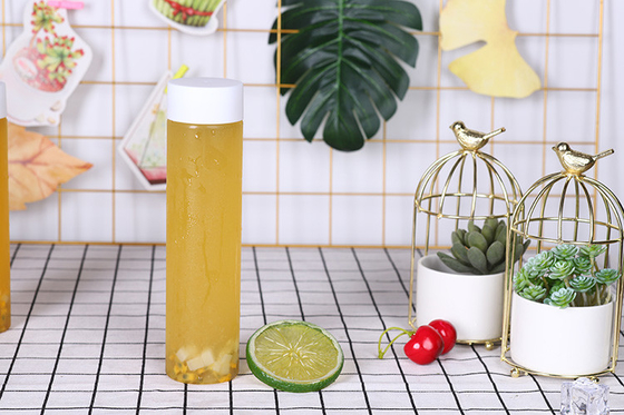Double Walled Leakproof Disposable Plastic Square Clear To Go Milk Tea Bottle