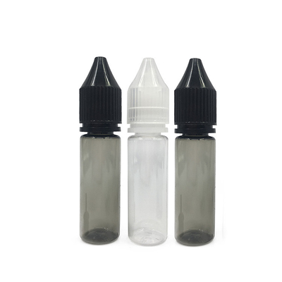 18mm Neck Screw Cap Plastic Childproof Bottles For E Liquid
