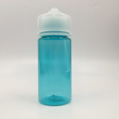 Customized Transparent Round Shaped PET E Liquid Bottles With Childproof Screw Cap 30ml Capacity