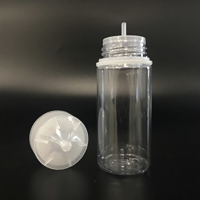 100ml Screw Cap Childproof PET E Liquid Bottle For E Liquid Packaging With Screen Printing