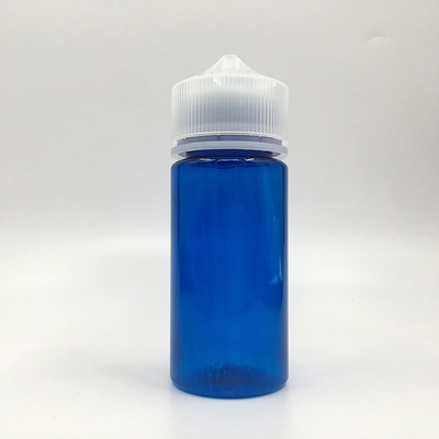 100ml Clear PET Plastic Bottles With Metal Screw Caps For E Liquid