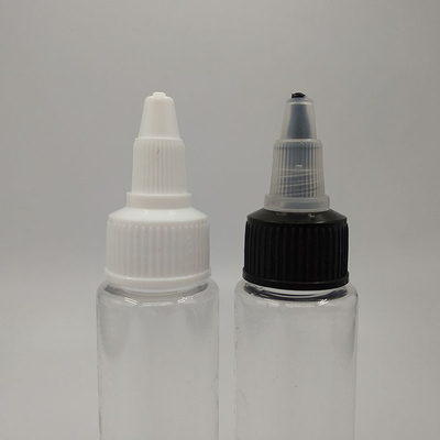 Customized Label Panels Clear Empty Screw Top Liquid Plastic Bottles