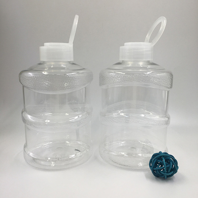 Insulated Clear Square Round Milk Tea Juice Bottle With Lid And Handle