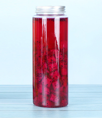 Leak Proof Plastic Milk Tea Bottles with Screw On Lids