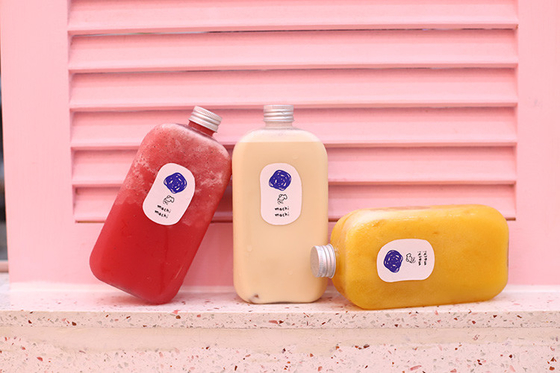 Modern Clear Milk Tea Storage Bottles With Screw On Lids 0.5kg