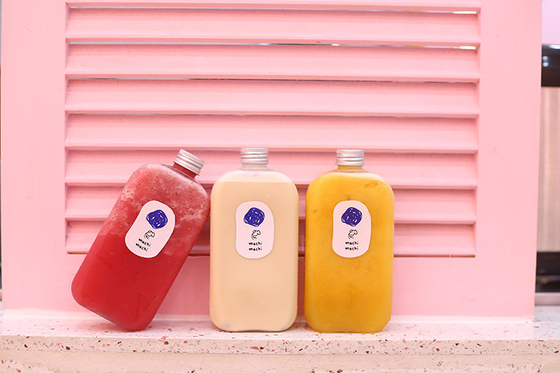 Modern Clear Milk Tea Storage Bottles With Screw On Lids 0.5kg