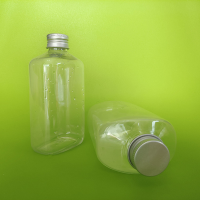 Leak Proof Screw On Plastic Milk Tea Bottles In Square And Round Shapes