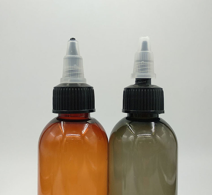 100ml Clear Liquid Filled Plastic Bottles With Screw Cap