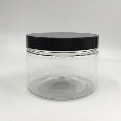 Customizable Clear Plastic Jar Containers With Aluminum Lids For 2-8oz Capacity