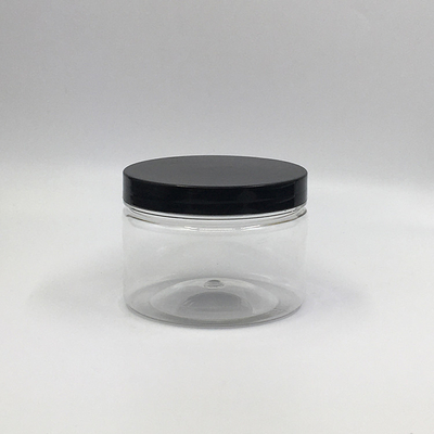 Customizable Clear Plastic Jar Containers With Aluminum Lids For 2-8oz Capacity