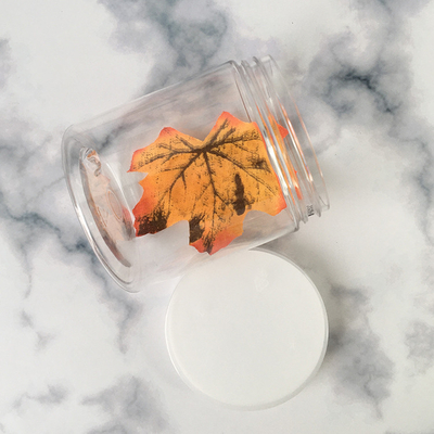 Customized Transparent Plastic Jar Containers With Logo And Foil Seal