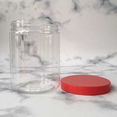 Clear Plastic Round Jars with Lids 2oz 3oz 4oz 5oz