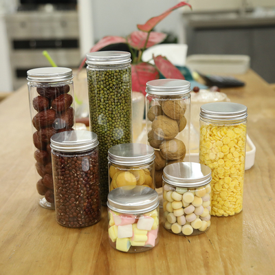 Limited Time Promotion Plastic Jars With Lids For Food Plastic Spice Jars PET Plastic Jars With In Stock