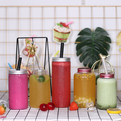 Modern Square Round Plastic Beverage Container with Cover